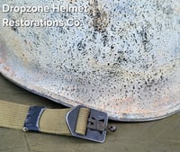 Image 11 of WWII M-1 Helmet. Snow Camo, Battle of the Bulge. 