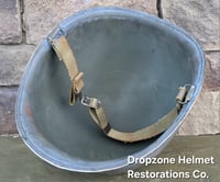 Image 9 of WWII M-1 Helmet. U.S. Navy Beach Battalion. D-Day Normandy. 