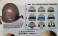 Image 11 of WWII M-1 Helmet. U.S. Navy Beach Battalion. D-Day Normandy. 