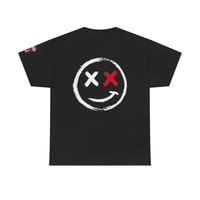 Image 5 of Warning Label Tee — "I’m the Warning Label" Smiley Graphic T-Shirt