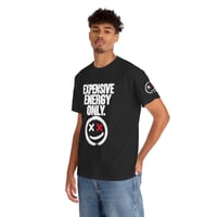 Image 2 of Expensive Energy Only Tee — Grunge Smiley Graphic T-Shirt