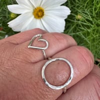 Image 4 of Make a Heart or Circle Sterling Silver or Gold Filled Ring