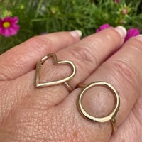 Image 5 of Make a Heart or Circle Sterling Silver or Gold Filled Ring