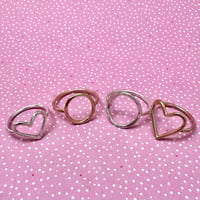 Image 6 of Make a Heart or Circle Sterling Silver or Gold Filled Ring