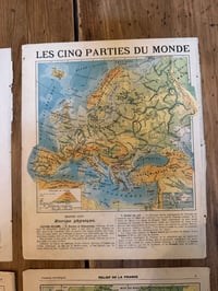 Image 11 of Gravures anciennes cartes de France et du monde - Objet brocante 
