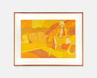 LEANING AGAINST AUTOMOBILE WITH HANDBAG
