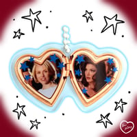 Image 7 of horror heart locket acrylic keychains series 6