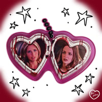 Image 9 of horror heart locket acrylic keychains series 6