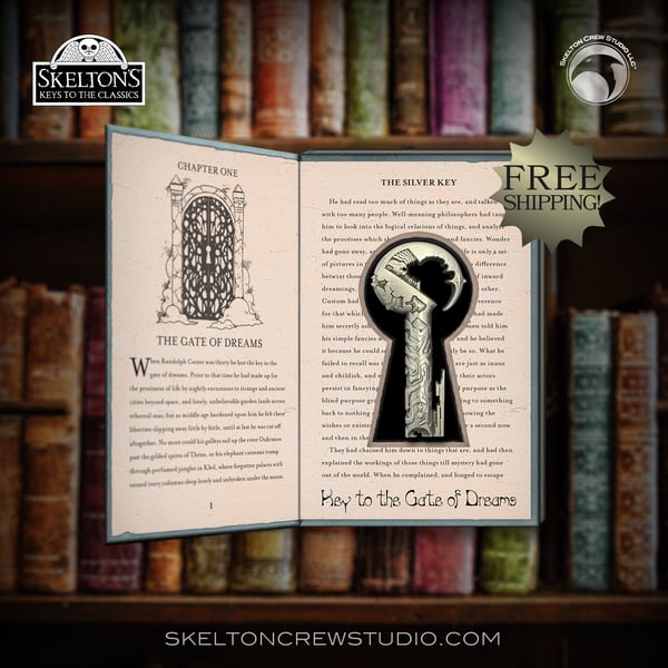 Image of Skelton's Keys to the Classics: Key to the Gate of Dreams from H.P. Lovecraft's The Silver Key!