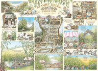 Image 2 of Brambly Hedge Summer Story 1000 Piece Jigsaw Puzzle + Poster
