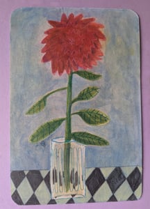 Image of Flower in glass.