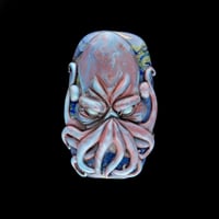 Image 1 of Copper Red Cthulhu - Flameworked Glass Sculpture