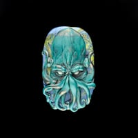 Image 1 of Neptune Cthulhu #2 - Flameworked Glass Sculpture