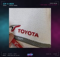 Image 2 of Toyota Pansonic Racing White Fleece Zip Jacket