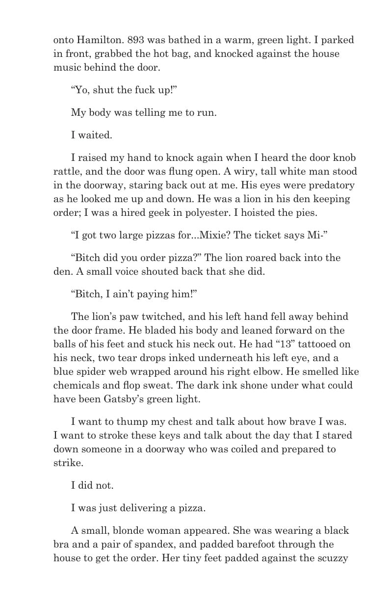 Page 3 of the CUT LOOSE advance excerpt