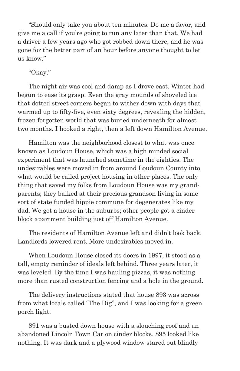 Page 2 of the CUT LOOSE advance excerpt