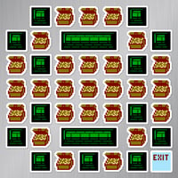 Image 2 of Gauntlet NES: Treasure Room Sticker/Magnet Sets (42 Pieces) [LIMITED]