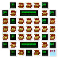 Image 1 of Gauntlet NES: Treasure Room Sticker/Magnet Sets (42 Pieces) [LIMITED]