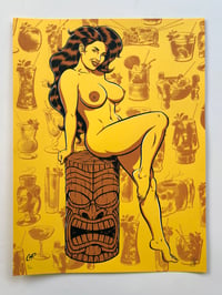 Image 1 of TIKI GIRL Silkscreen Print