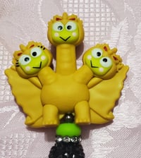 Image 2 of Keroppi X King Ghidorah Rhinestone Pen (1047)