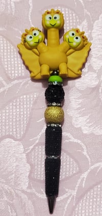 Image 4 of Keroppi X King Ghidorah Rhinestone Pen (1047)