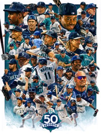 Mariners 50th Anniversary - AP Print