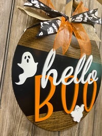 Image 2 of Hello Boo – Multi‑Layer Halloween Door Hanger