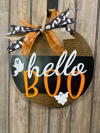 Image 4 of Hello Boo – Multi‑Layer Halloween Door Hanger