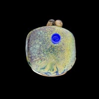 Image 2 of  XL. Hunkered-Down Cottontail Rabbit - Flamework Glass Sculpture Bead