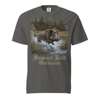 Image 1 of Wild Boar Unisex Garment-Dyed T-shirt (Pepper)