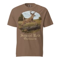 Image 1 of Deer Jumping Unisex Garment-Dyed T-shirt (Espresso)