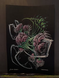 Image 2 of Xeno Kidney acrylic on card