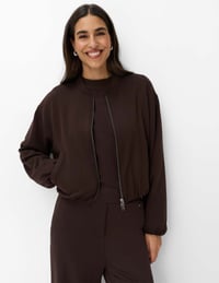 Image 1 of SUDADERA BRAX  MARRÓN CHOCOLATE