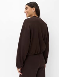 Image 3 of SUDADERA BRAX  MARRÓN CHOCOLATE