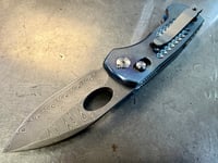 Image 6 of Leafstorm 9 Damasteel Odin's Eye Blade and Ti Grips