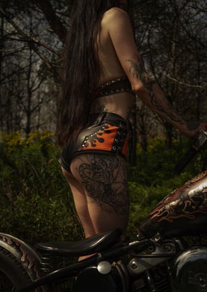 Image of Toxic Vision Spiritchaser black hot pants