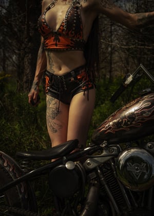 Image of Toxic Vision Spiritchaser black hot pants