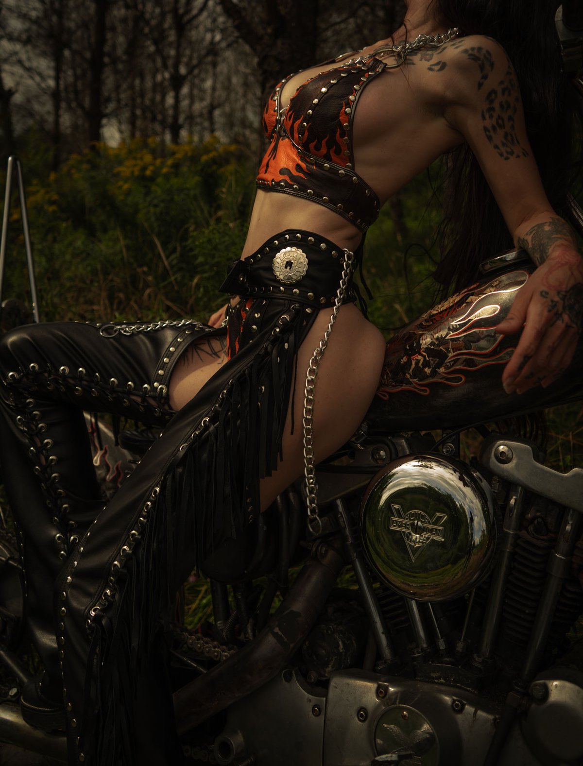 Image of Toxic Vision Spiritchaser black chaps