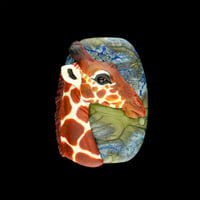 Image 1 of XXL. Adult Male Reticulated Giraffe - Flamework Glass Sculpture