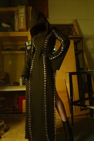 Image of Toxic Vision Woke Up and Chose Violence sweater cloak