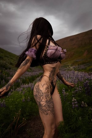 Image of Toxic Vision Find Me in the Lupine Fields bikini set