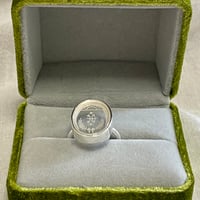 Image 2 of Dawning Sun - Bahá'í Crystal Ringstone symbol ring