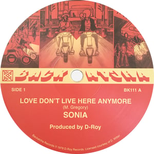 Image of  Sonia - A Love Don't Live Here Anymore - 12" (BACKATCHA)