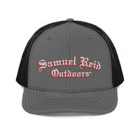 Image 1 of Gothic Arch Trucker Cap (Charcoal/Black)