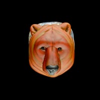 Image 1 of XL. Brown Grizzly Bear - Flamework Glass Sculpture Bead