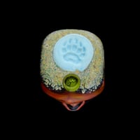 Image 2 of XL. Brown Grizzly Bear - Flamework Glass Sculpture Bead