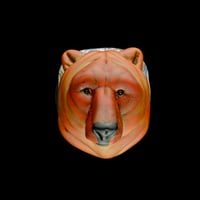 Image 3 of XL. Brown Grizzly Bear - Flamework Glass Sculpture Bead