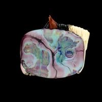 Image 2 of XL. Apache - Pinto Horse - Lampwork Glass Sculpture Pendant Bead