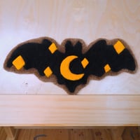 Image 2 of Black Bat with Crescent Moon Wrist Rest