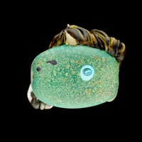 Image 2 of XXL. Outlaw - Dun Grulla Mustang - Flamework Glass Sculpture Bead